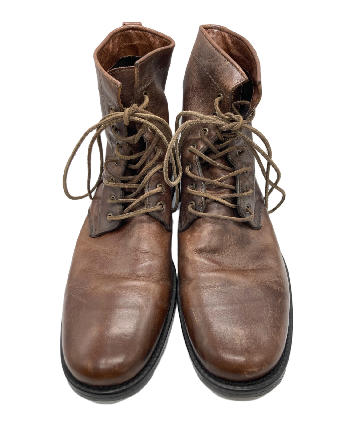 中古・古着通販】BUTTERO (ブッテロ) レースアップブーツ ブラウン
