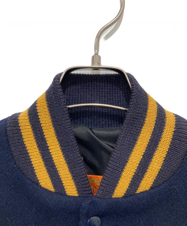 中古・古着通販】skookum (スクーカム) スタジャン ネイビー×ブラウン