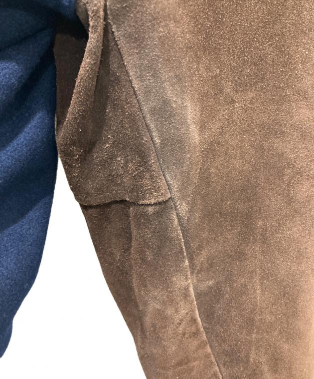 中古・古着通販】skookum (スクーカム) スタジャン ネイビー×ブラウン