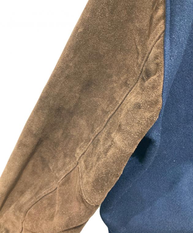 中古・古着通販】skookum (スクーカム) スタジャン ネイビー×ブラウン