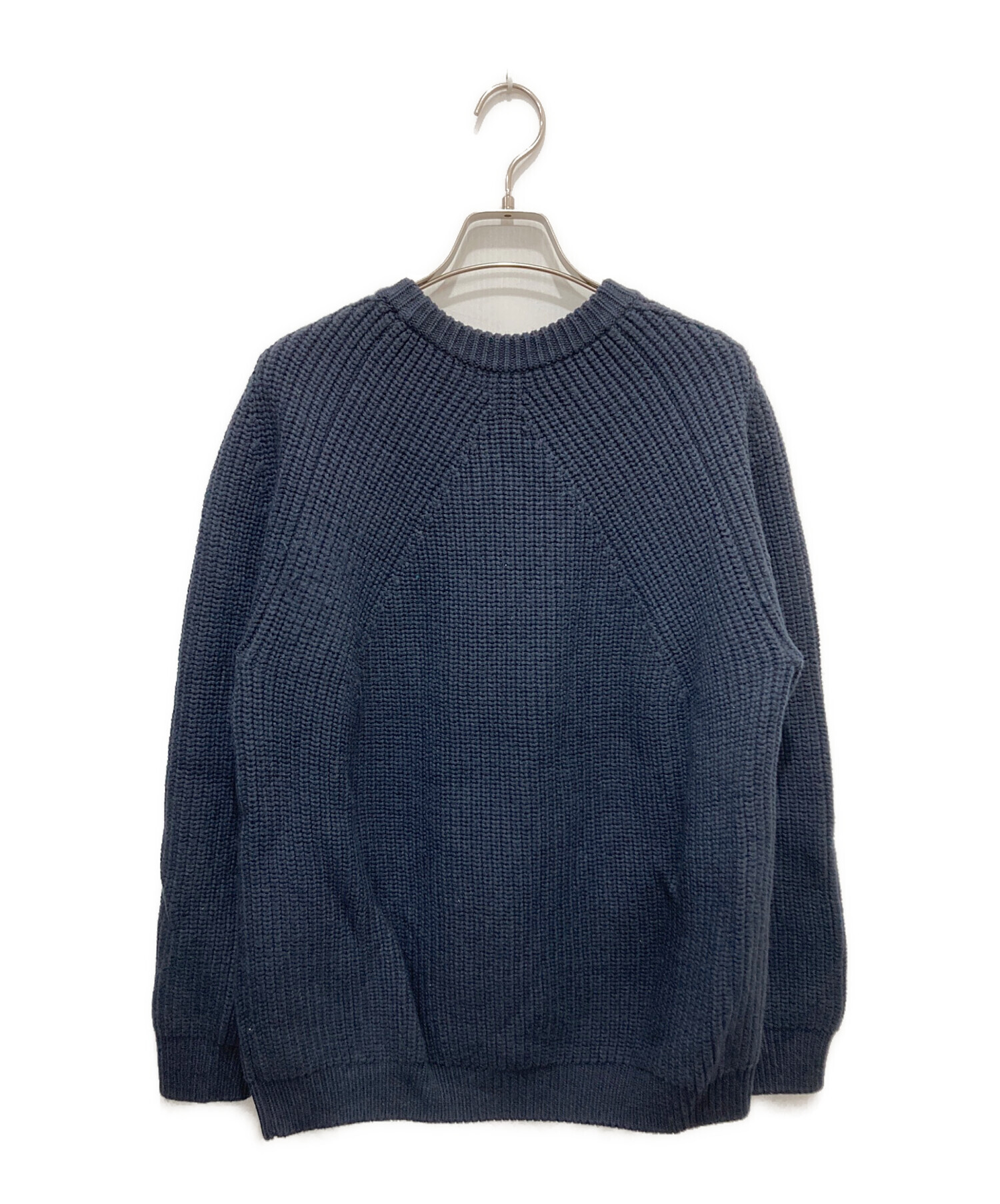 中古・古着通販】BATONER (バトナ―) SIGNATURE CREW NECK ネイビー 