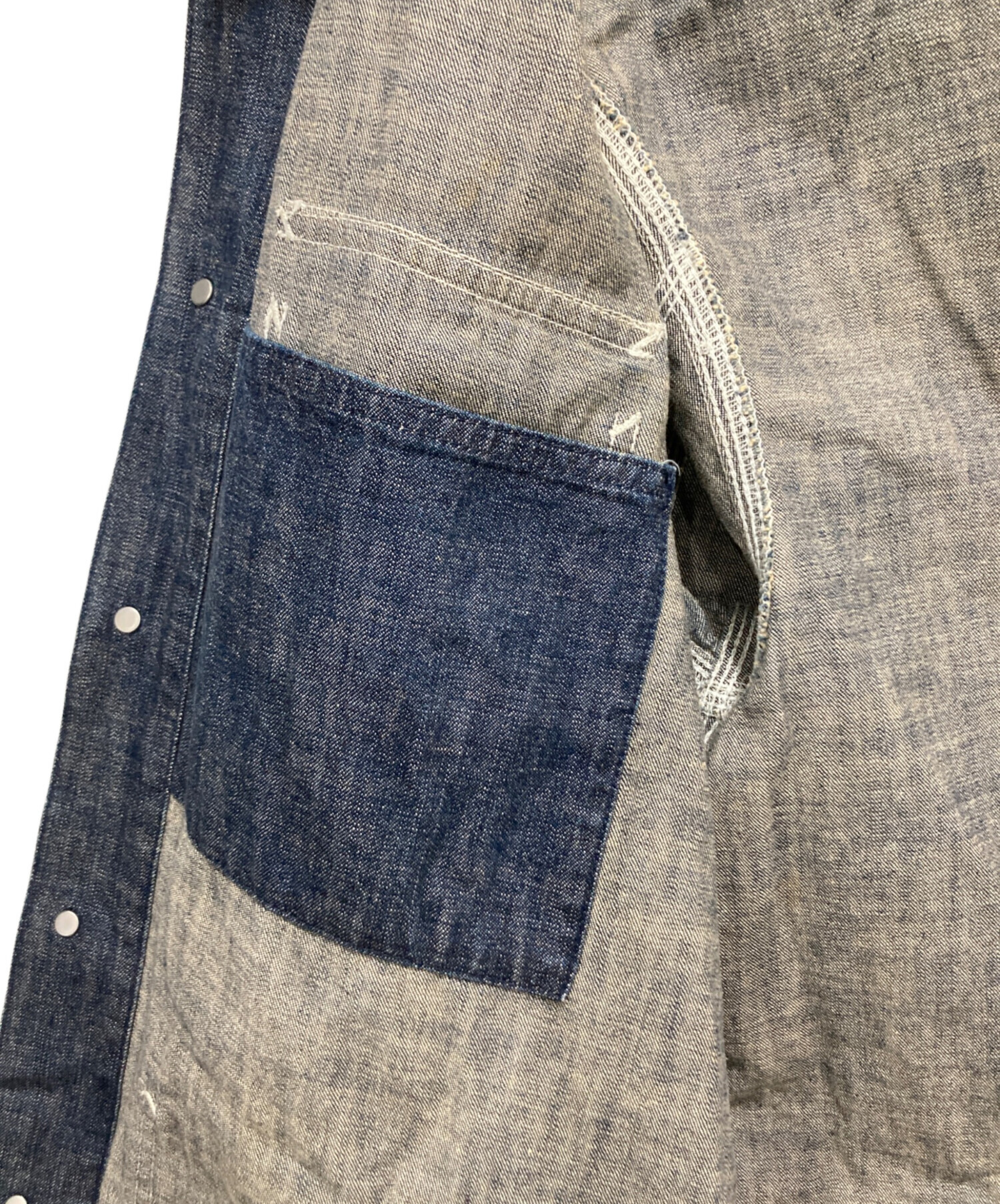 中古・古着通販】CarHartt (カーハート) フーデッドデニムカバーオール