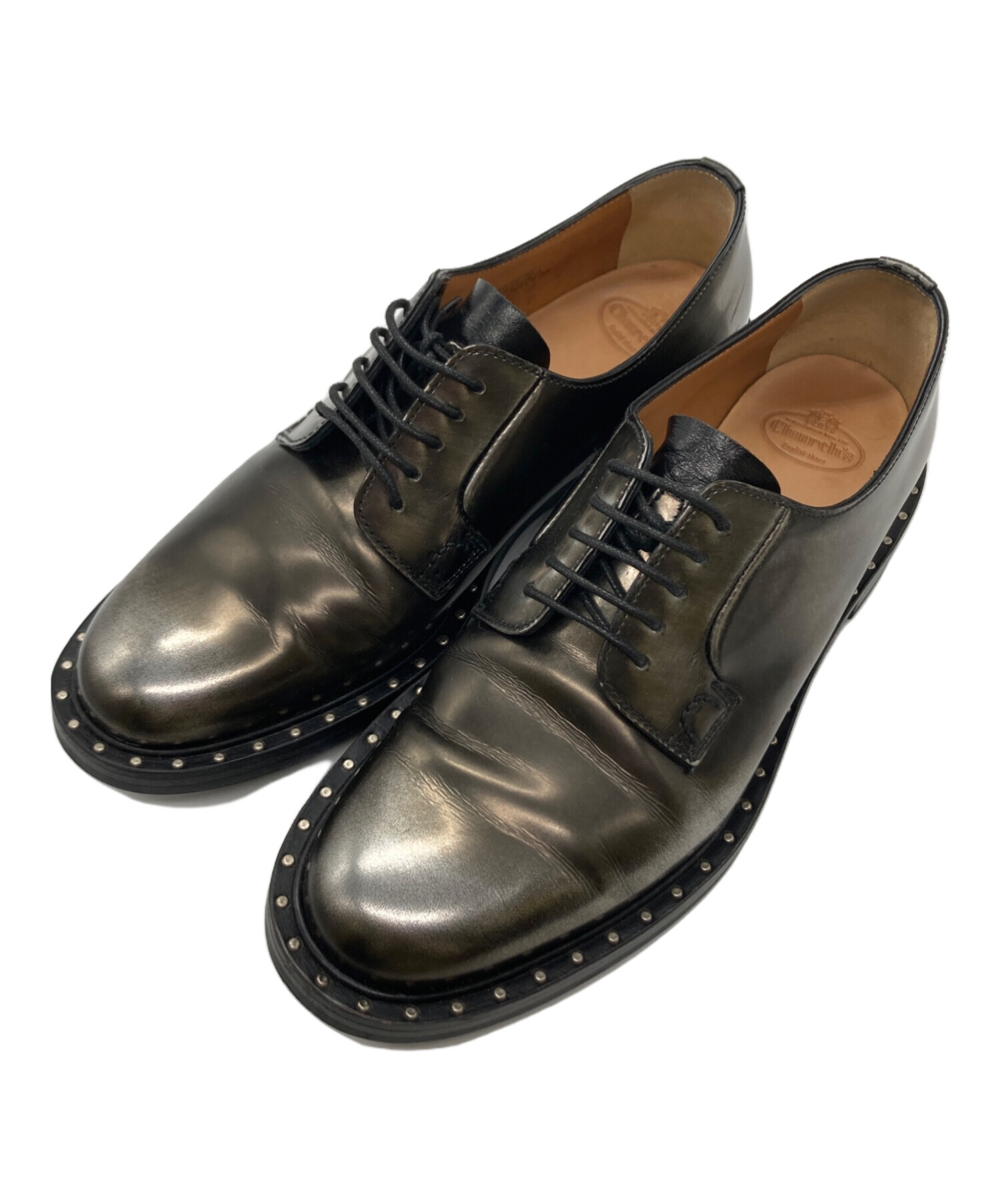 中古・古着通販】Church's (チャーチ) メタルスタッズシューズ 中古・古着通販】Church's (チャーチ) メタルスタッズシューズ