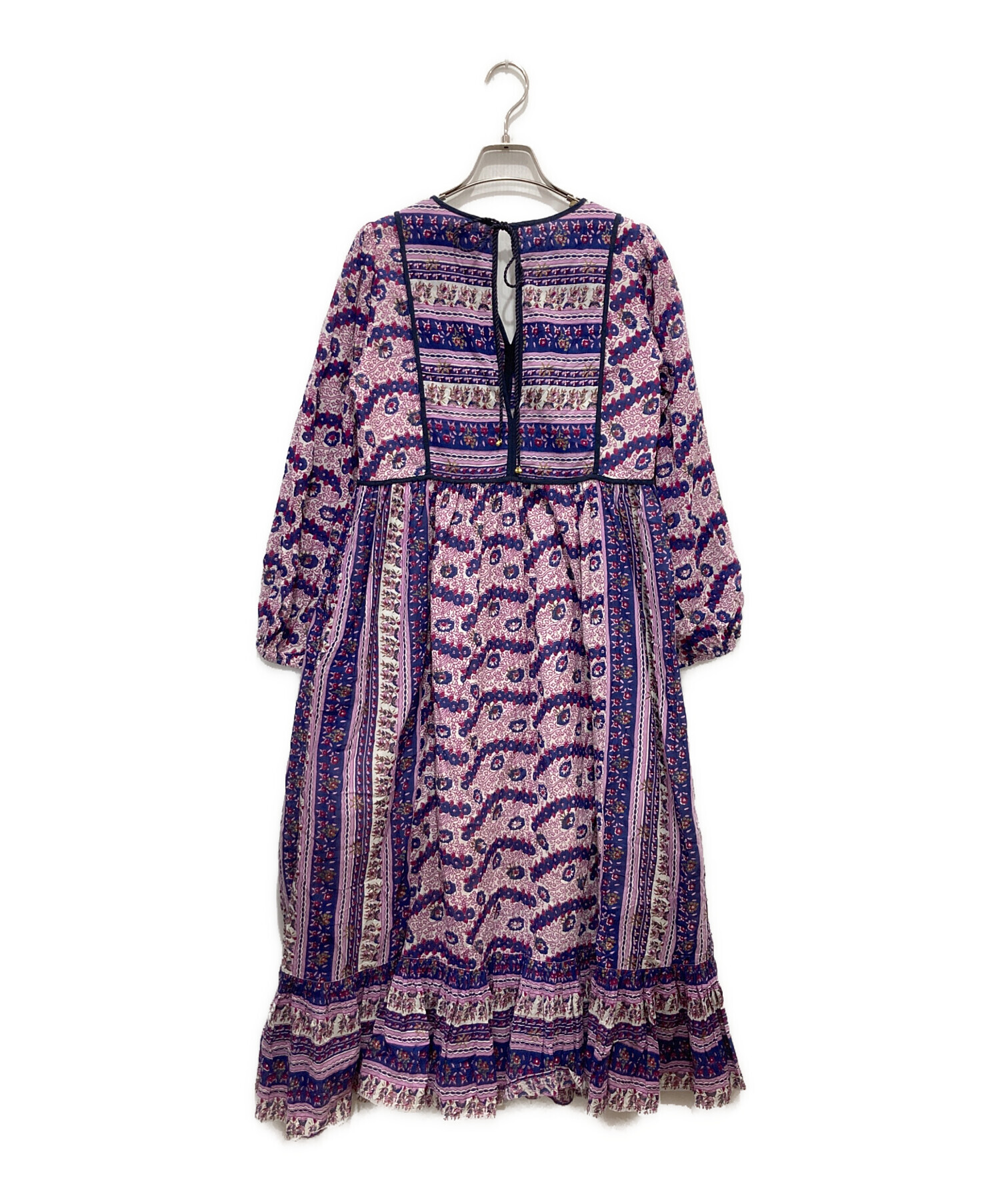 中古・古着通販】ne quittez pas (ヌキテパ) ETHNIC PRINT FRILLED