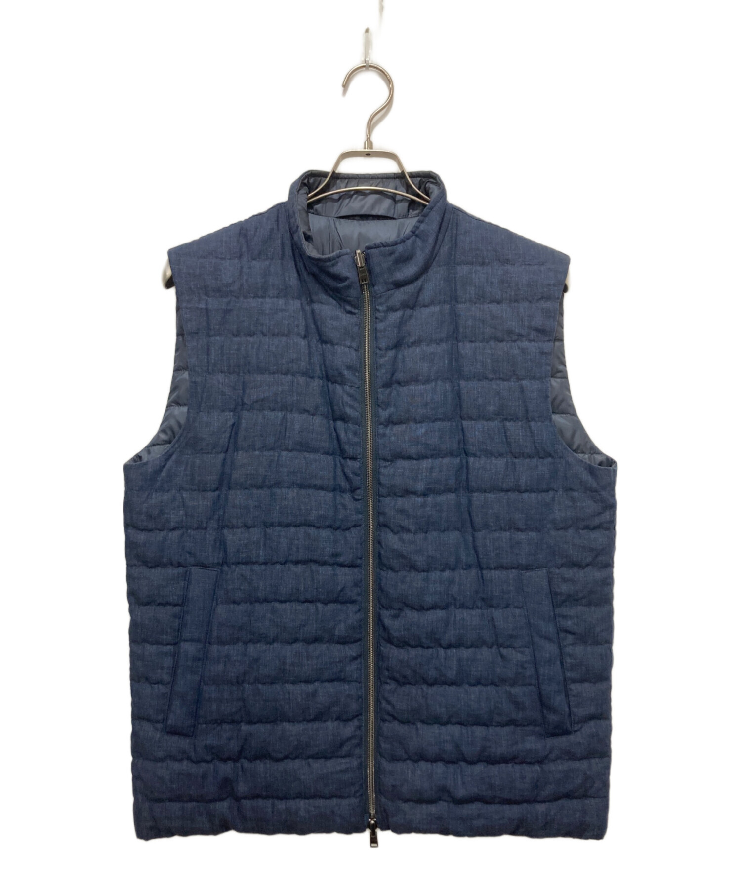 中古・古着通販】HERNO (ヘルノ) リバーシブルダウンベスト ネイビー