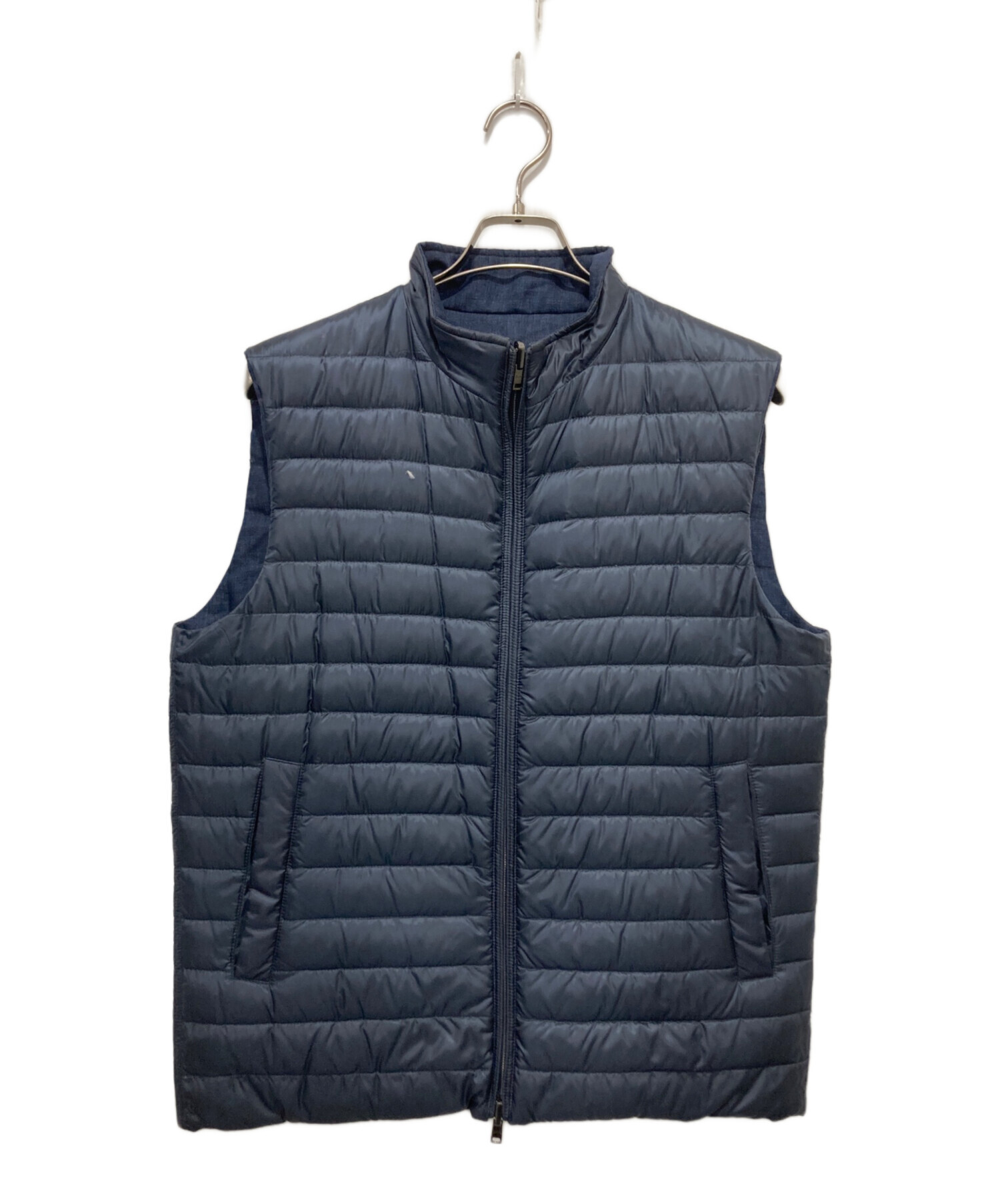 中古・古着通販】HERNO (ヘルノ) リバーシブルダウンベスト ネイビー