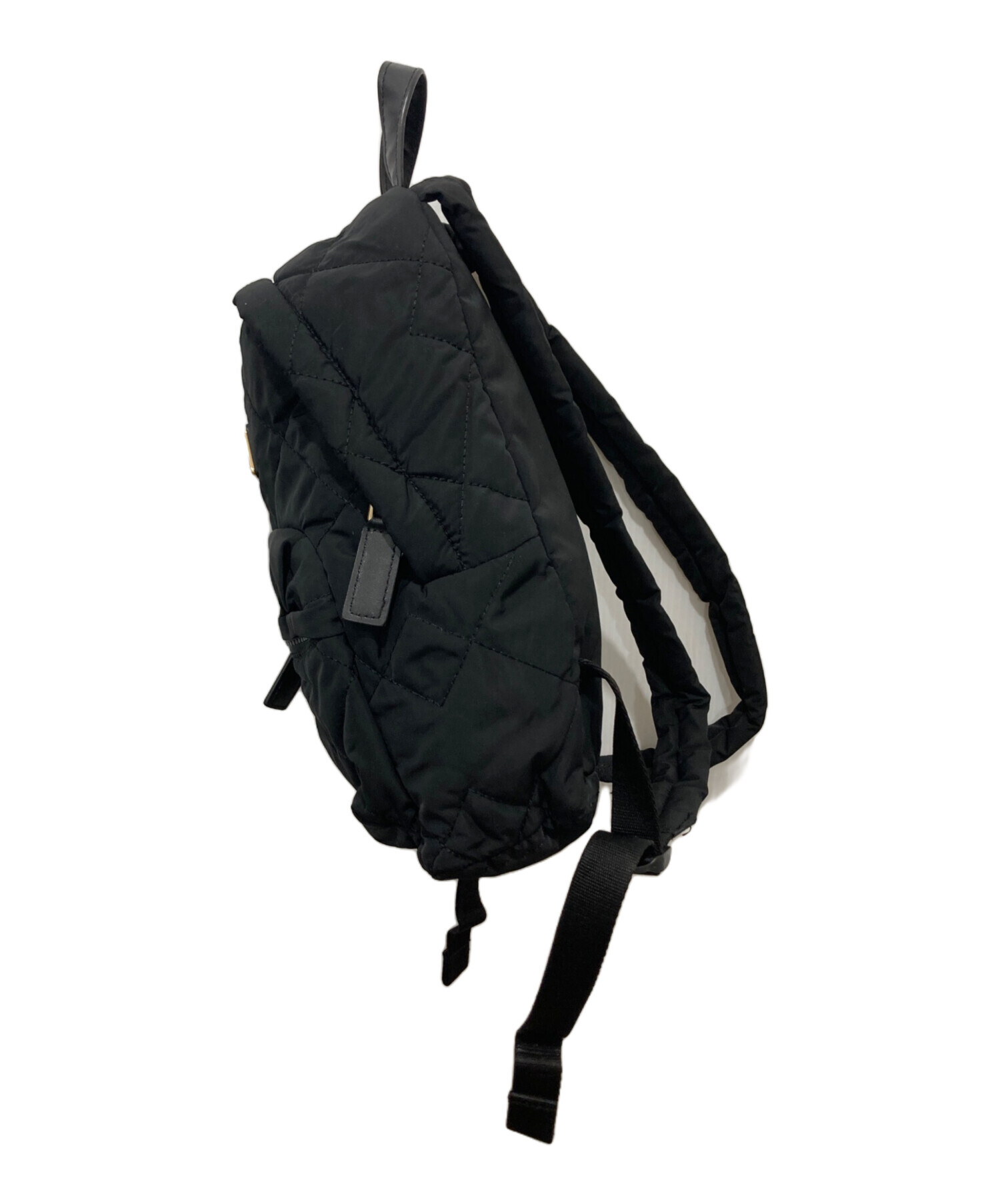 【未使用】MARC JACOBS キルティング ナイロンリュック ブラック 中古・古着通販】MARC JACOBS (マークジェイコブズ) キルティング