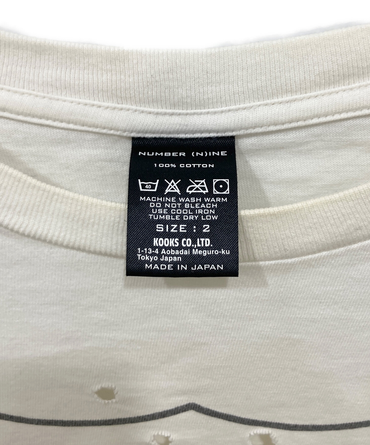 中古・古着通販】NUMBER (N)INE (ナンバーナイン) エンブレムTシャツ 