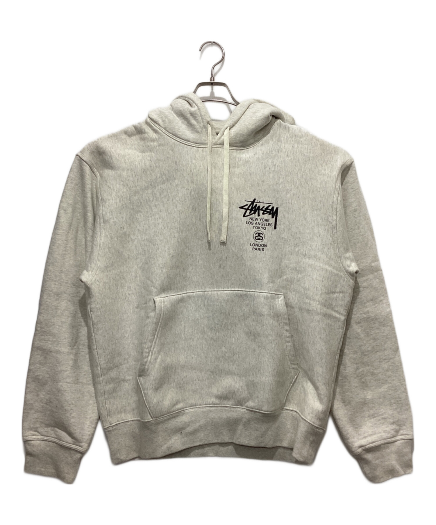 ステューシー WORLD TOUR未使用 中古・古着通販】stussy (ステューシー) ジップパーカー/WORLD TOUR