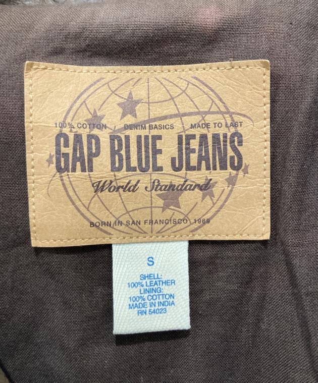 GAP BLUE JEANSレザージャケット3rdジャケットトラッカージャケット GAP BLUE JEANSレザージャケット3rdジャケットトラッカージャケット