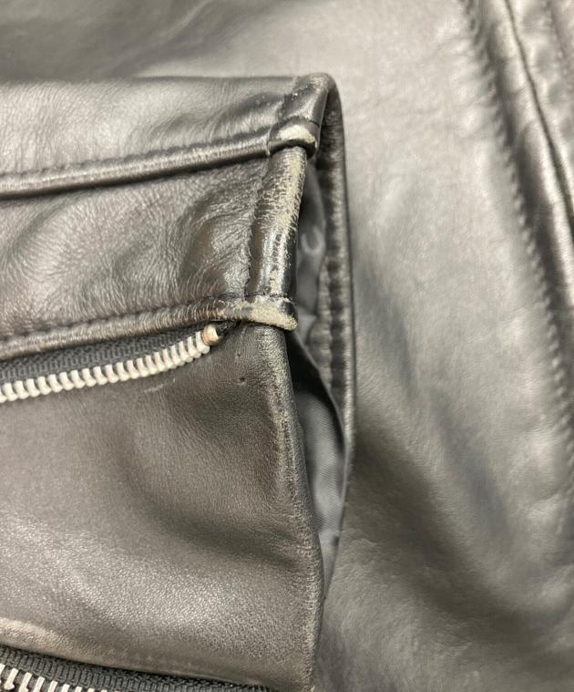 中古・古着通販】Schott (ショット) レザージャケット ブラック サイズ