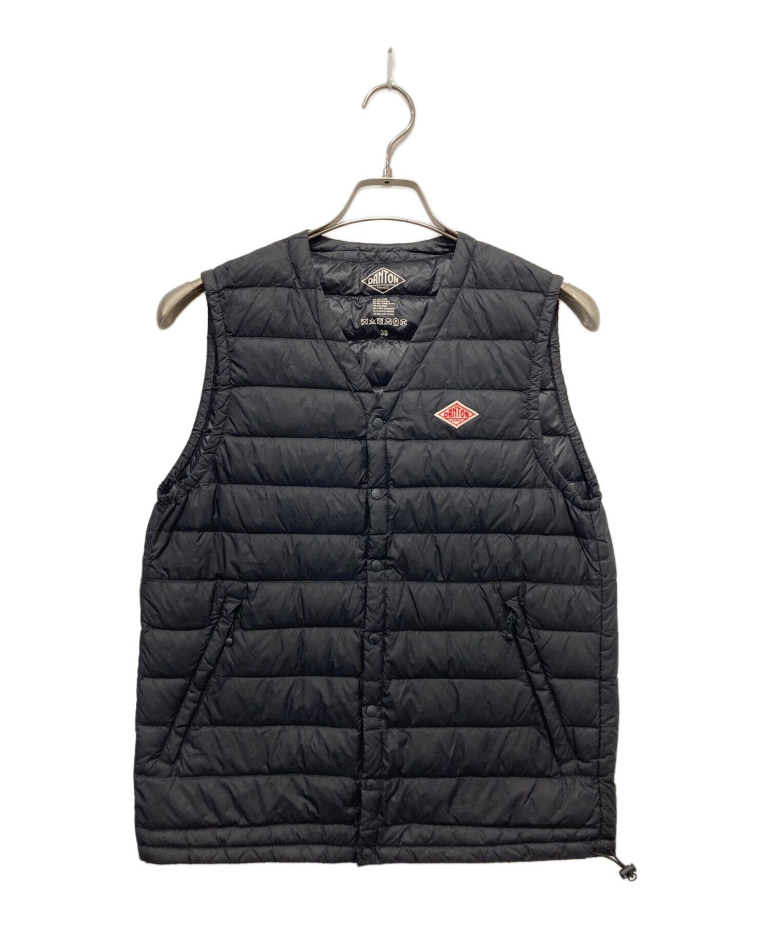 中古・古着通販】DANTON (ダントン) INNNER DOWN VEST ブラック サイズ 