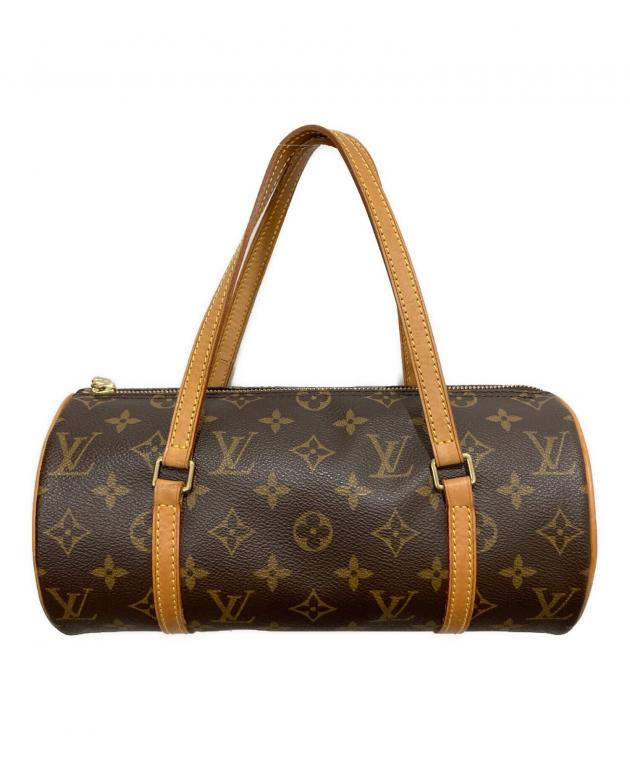 LOUIS VUITTON パピヨン26 旧型 モノグラム ハンドバッグ パピヨン26 モノグラム 旧型 ハンドバッグ PVC レザー ブラウン ルイ