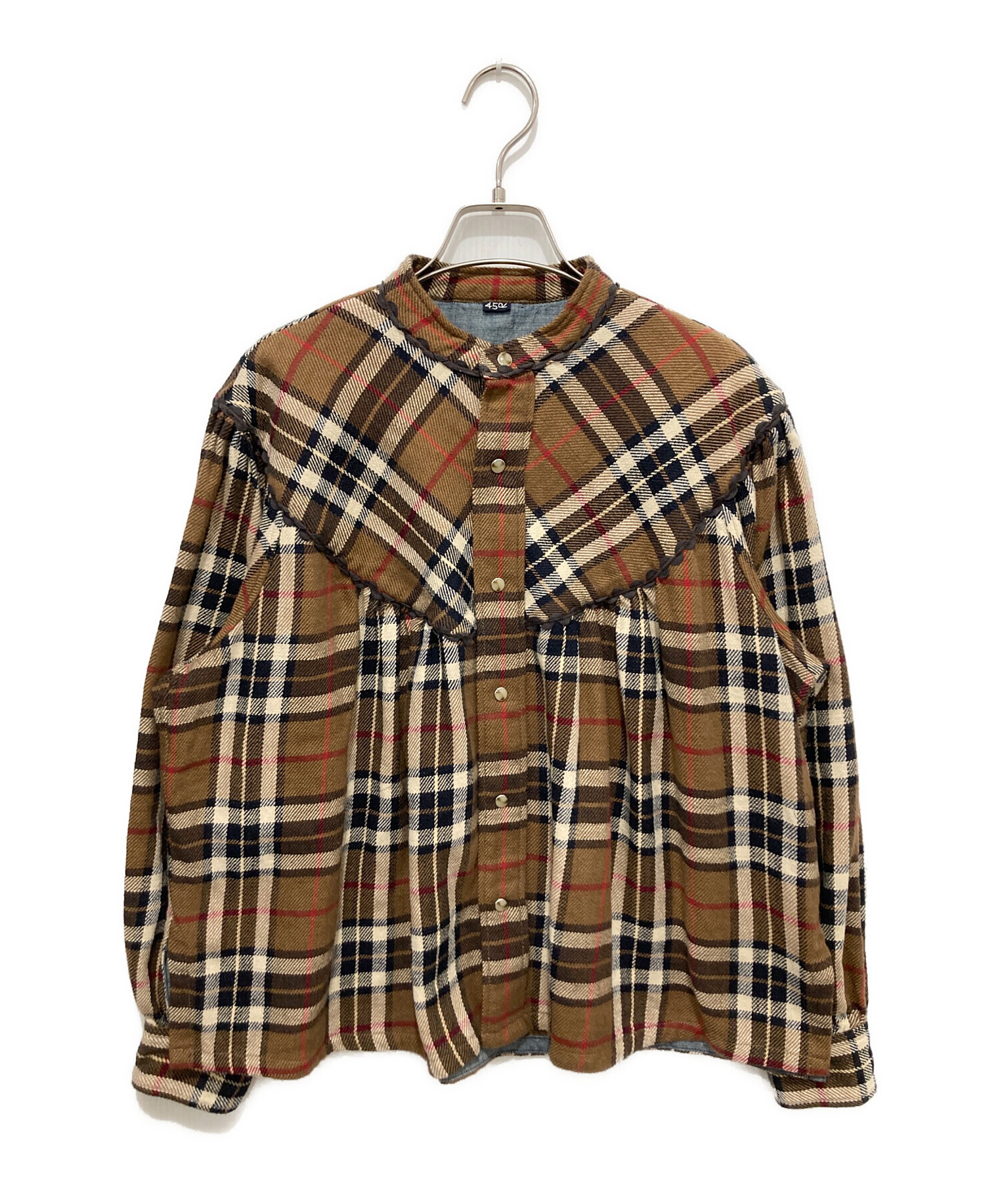 45アール　45R ブラウス　木綿　中古 中古・古着通販】45R (フォーティファイブ・アール) インディゴネルの