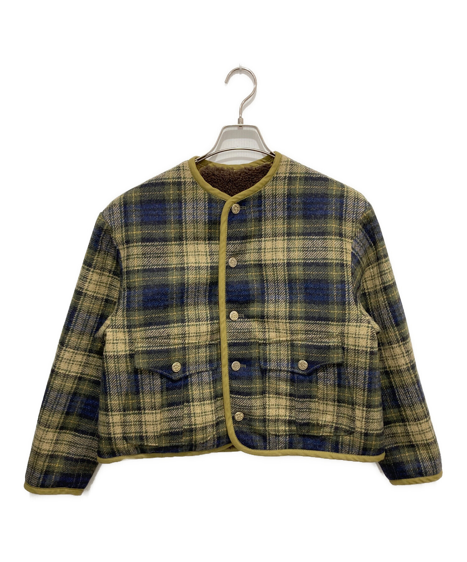 45R フォーティーファイブアール ブルゾン（その他） レディース 【古着】【中古】 中古・古着通販】45R (フォーティファイブ・アール) ウールタータンの