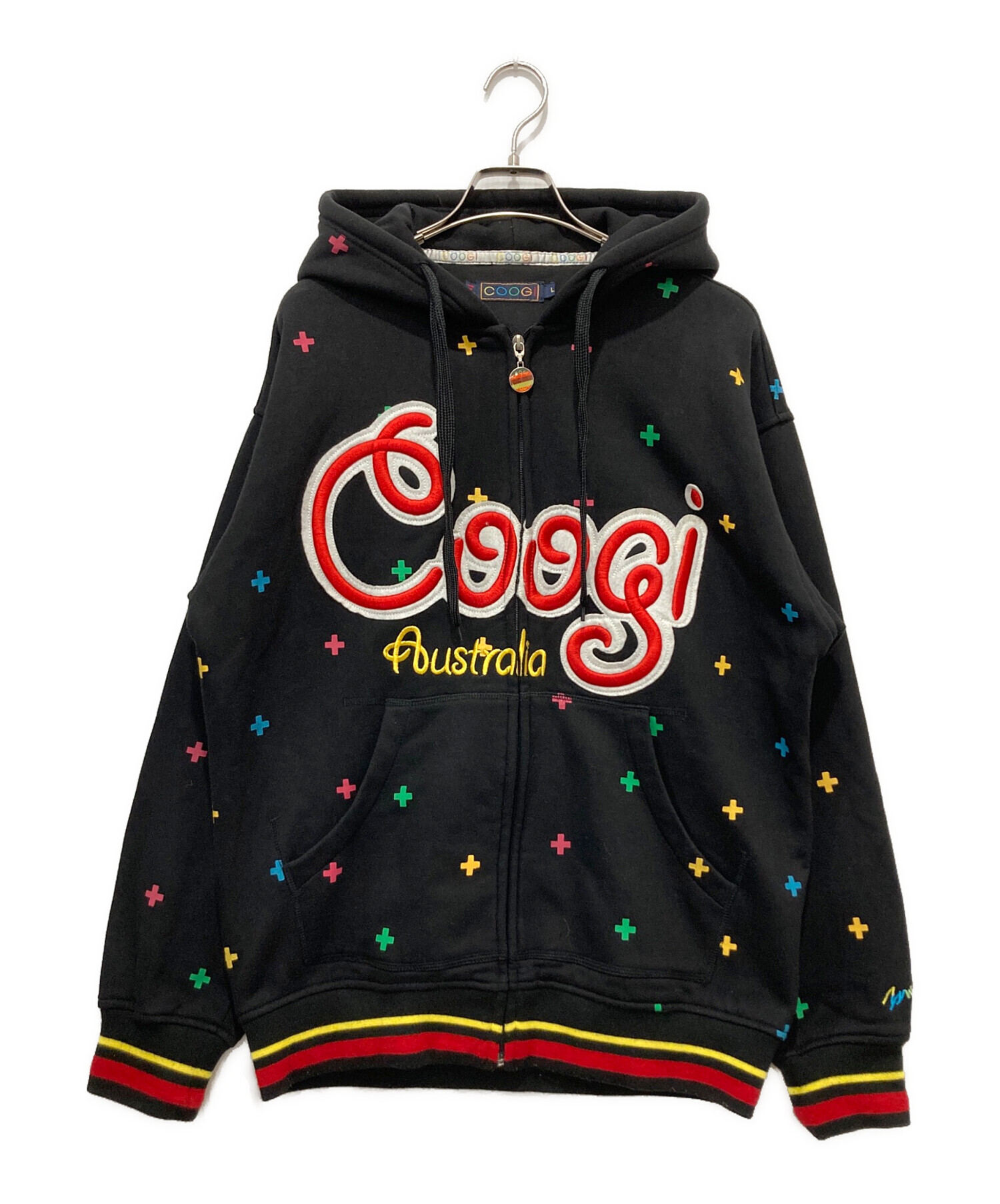 中古・古着通販】Coogi (クージー) ジップパーカー ブラック サイズ:L