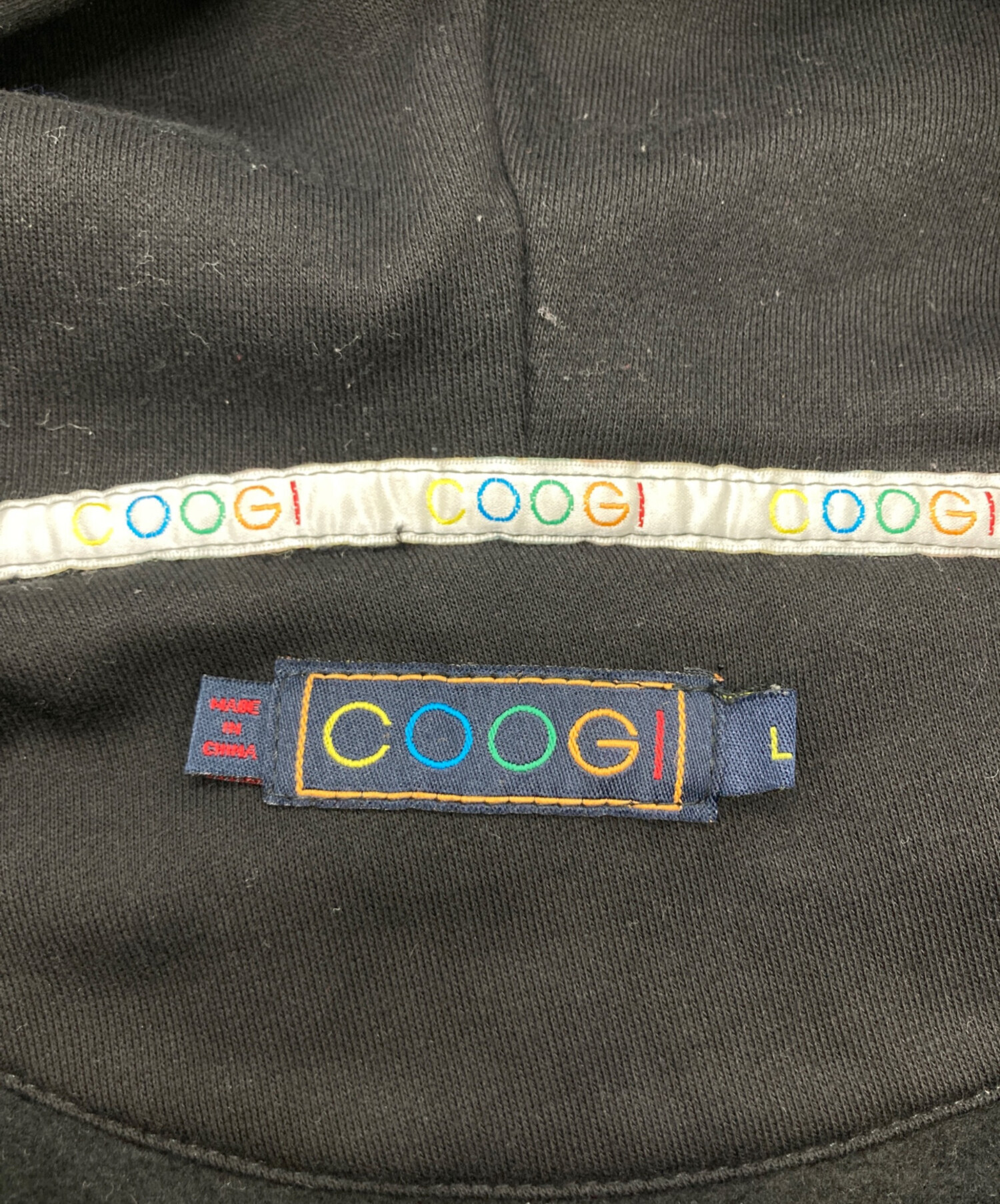 中古・古着通販】Coogi (クージー) ジップパーカー ブラック サイズ:L 