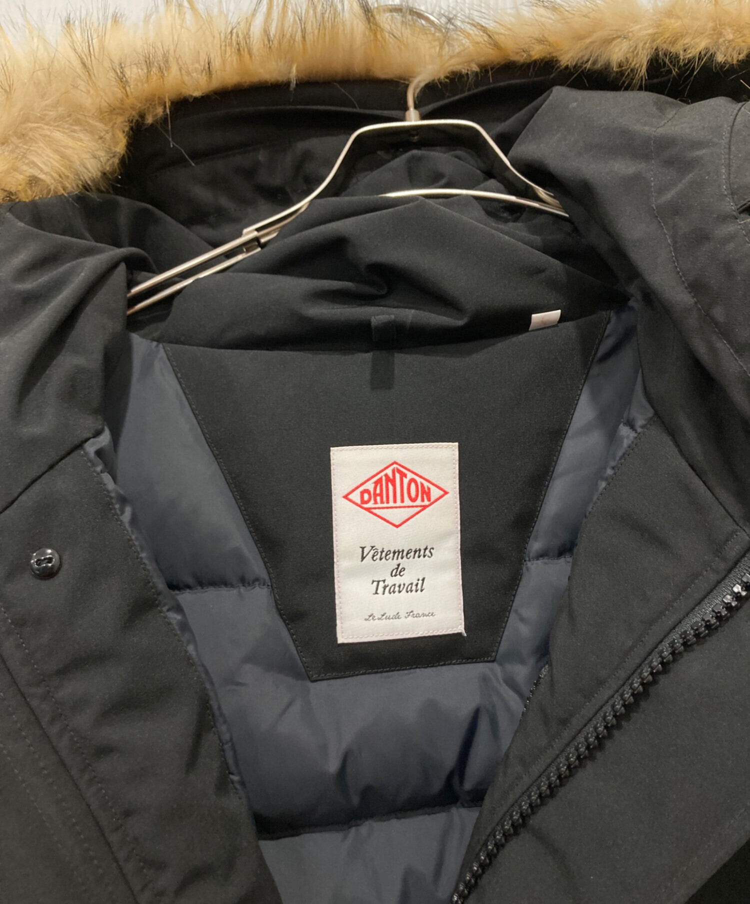 中古・古着通販】DANTON (ダントン) T/C DOWN BYSP ブラック サイズ:L 