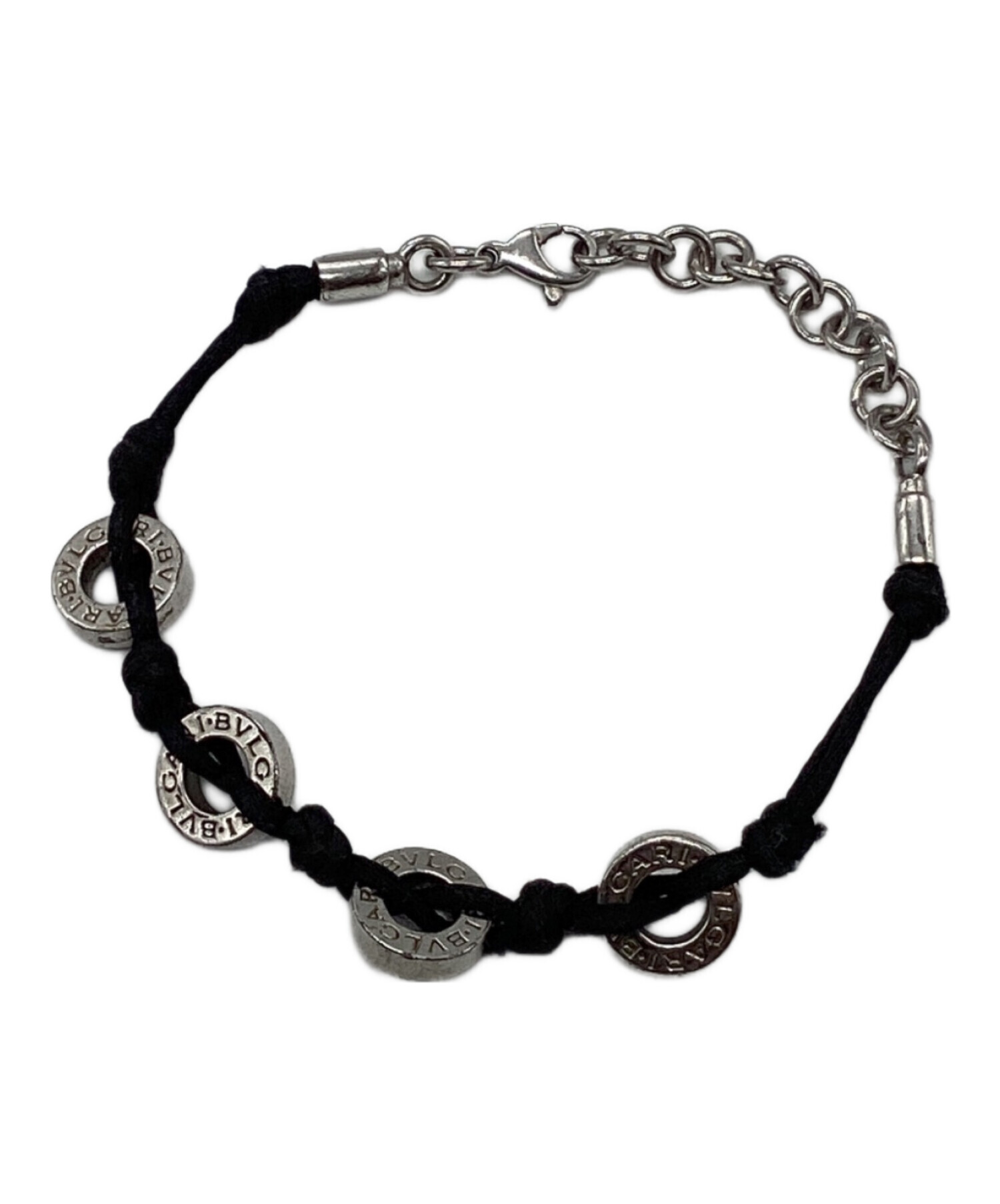 中古・古着通販】BVLGARI (ブルガリ) レザーコンビブレスレット 