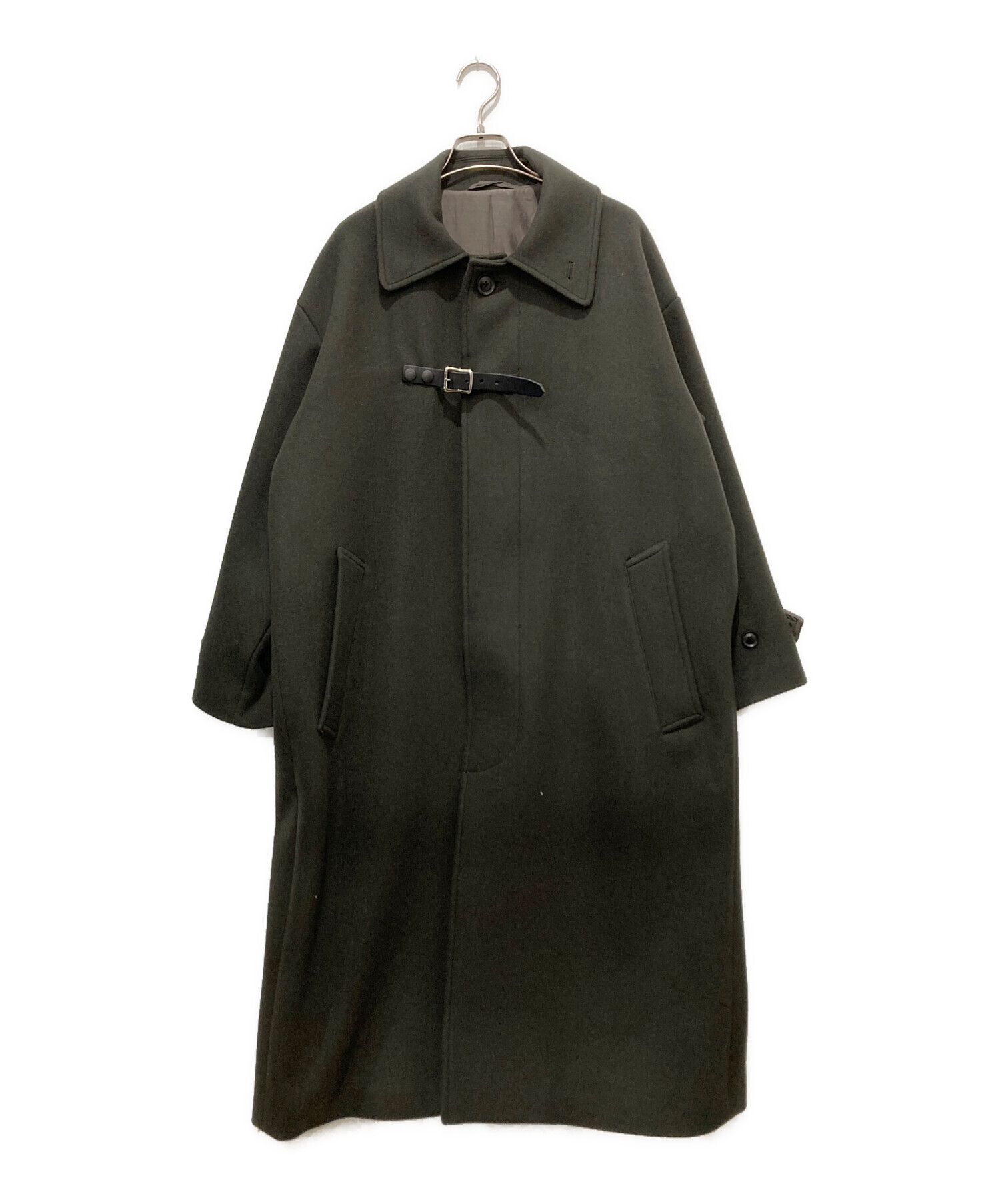 中古・古着通販】YOKE (ヨーク) Melton Big Balmaccan Coat カーキ