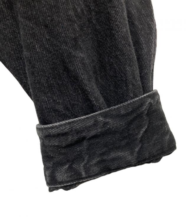 中古・古着通販】COMOLI (コモリ) デニムオールインワン ブラック