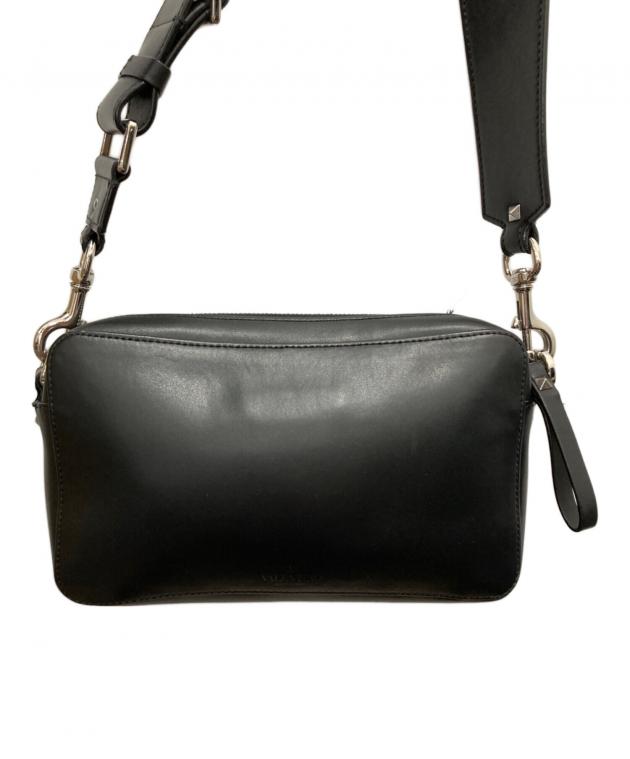 【未使用級】ヴァレンティノガラヴァーニ クロスボディ レザーブラック 中古・古着通販】VALENTINO GARAVANI (ヴァレンティノ・ガラヴァーニ