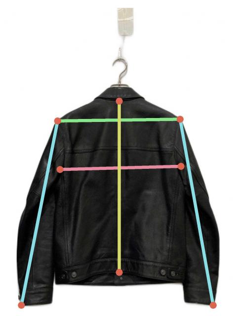 中古・古着通販】COACH (コーチ) レザートラッカージャケット ブラック