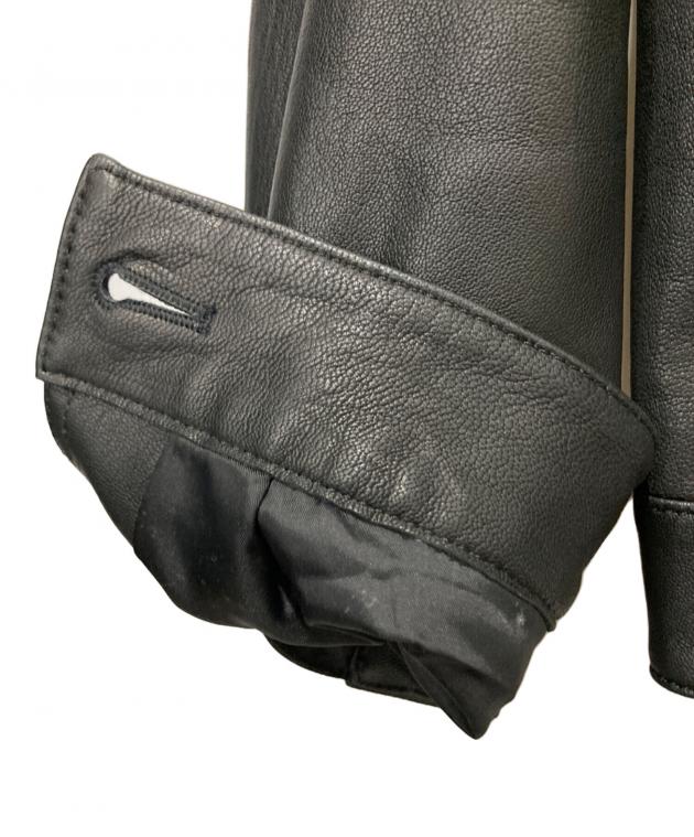 中古・古着通販】COACH (コーチ) レザートラッカージャケット ブラック