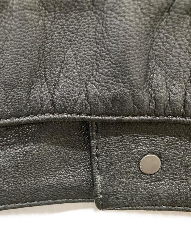 中古・古着通販】COACH (コーチ) レザートラッカージャケット ブラック