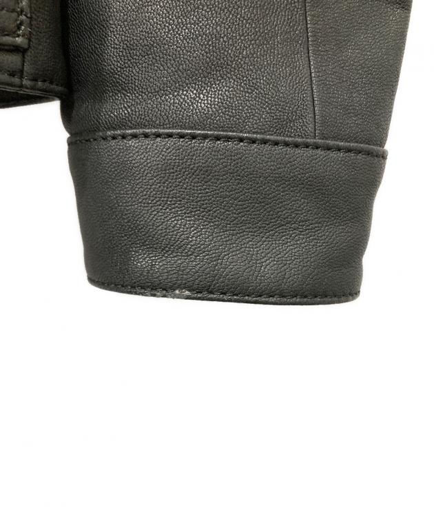 中古・古着通販】COACH (コーチ) レザートラッカージャケット ブラック