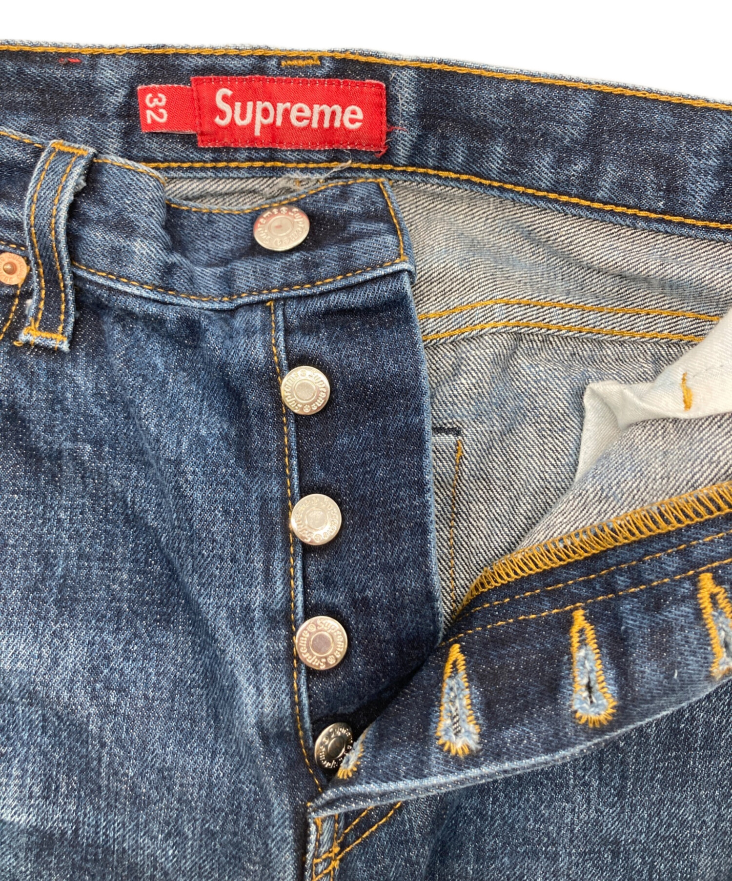 中古・古着通販】SUPREME (シュプリーム) RIGID SLIM JEANS インディゴ