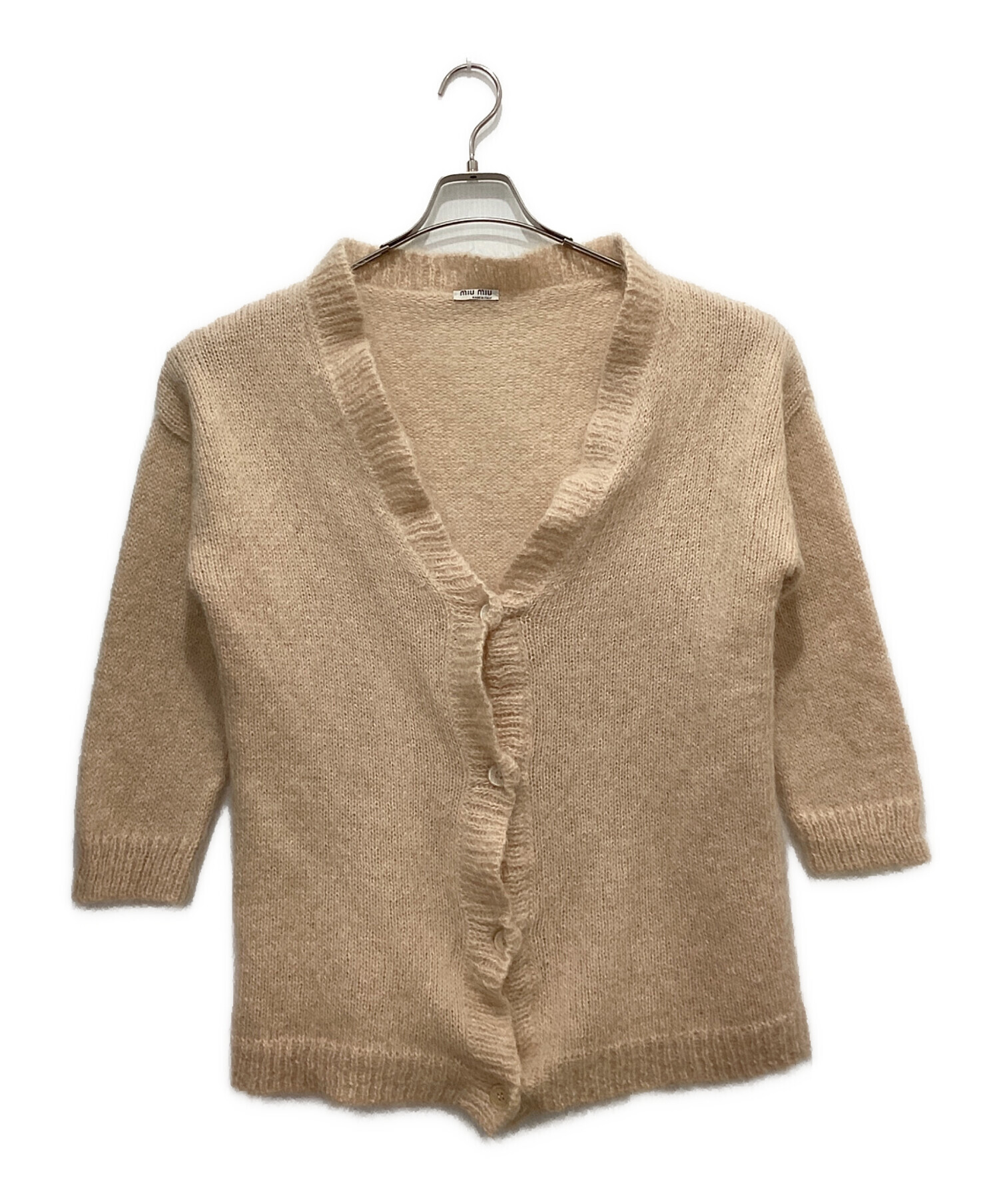 中古・古着通販】MIU MIU (ミュウミュウ) モヘアブレンドニット ピンク