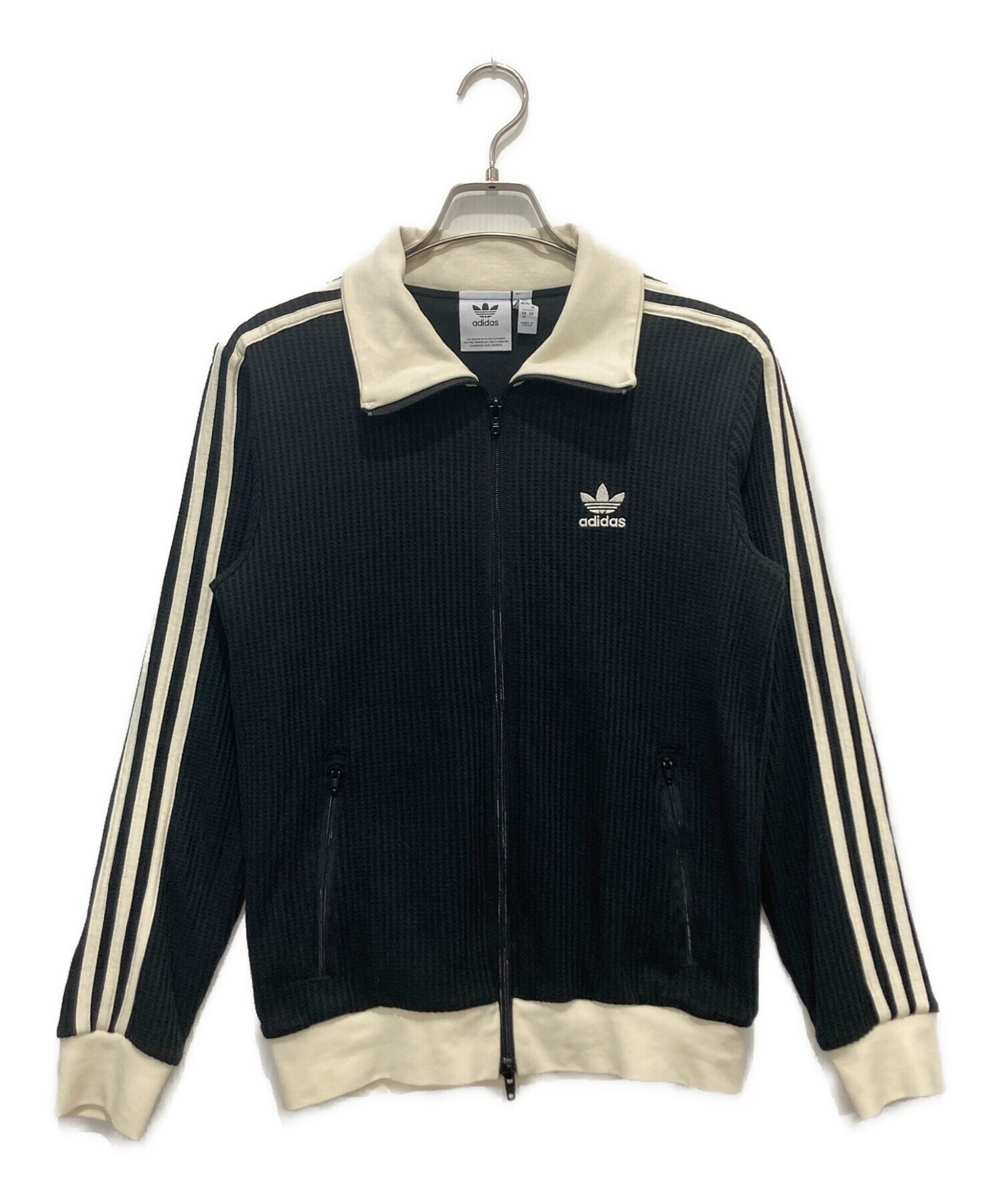 中古・古着通販】adidas (アディダス) WAFFLE CLASSIC TRACK TOP BLACK
