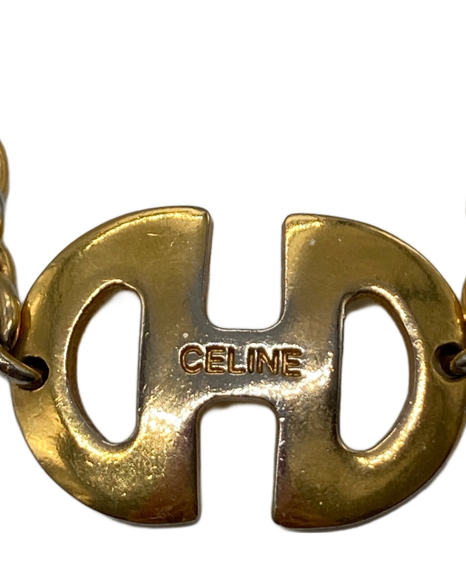 中古・古着通販】CELINE (セリーヌ) ホースビット チョーカー ゴールド