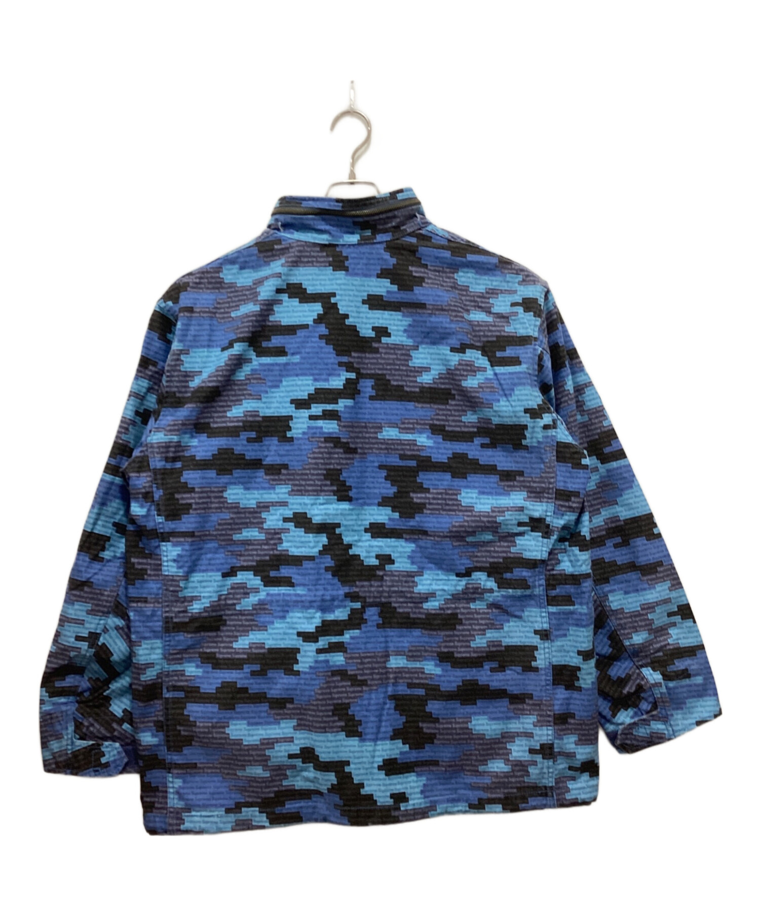 Supreme 青・黒チェック クルーザージャケット 中古・古着通販】SUPREME (シュプリーム) logo Camo M-65 jacket
