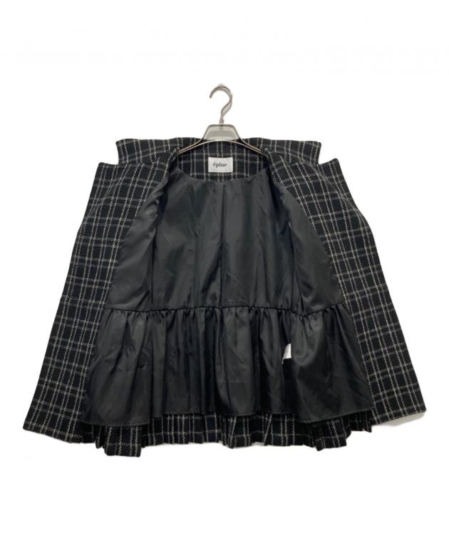 épine エピヌ プリーツフリルジャケット レザー épine エピヌ プリーツフリルジャケット レザー épine エピヌ プリーツ