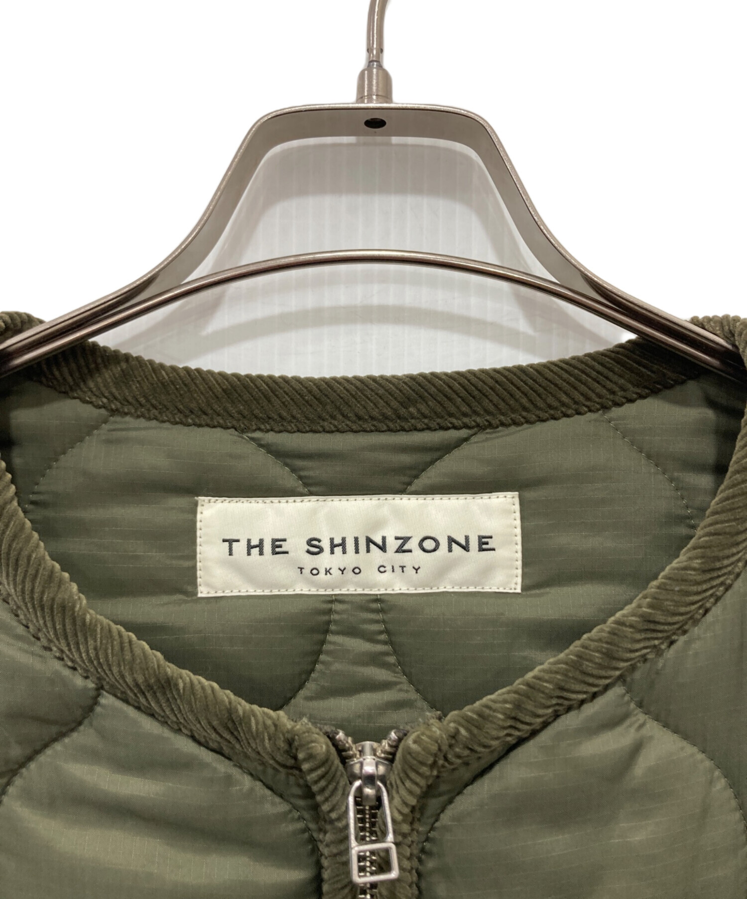 中古・古着通販】Shinzone (シンゾーン) ノーカラーキルティングコート