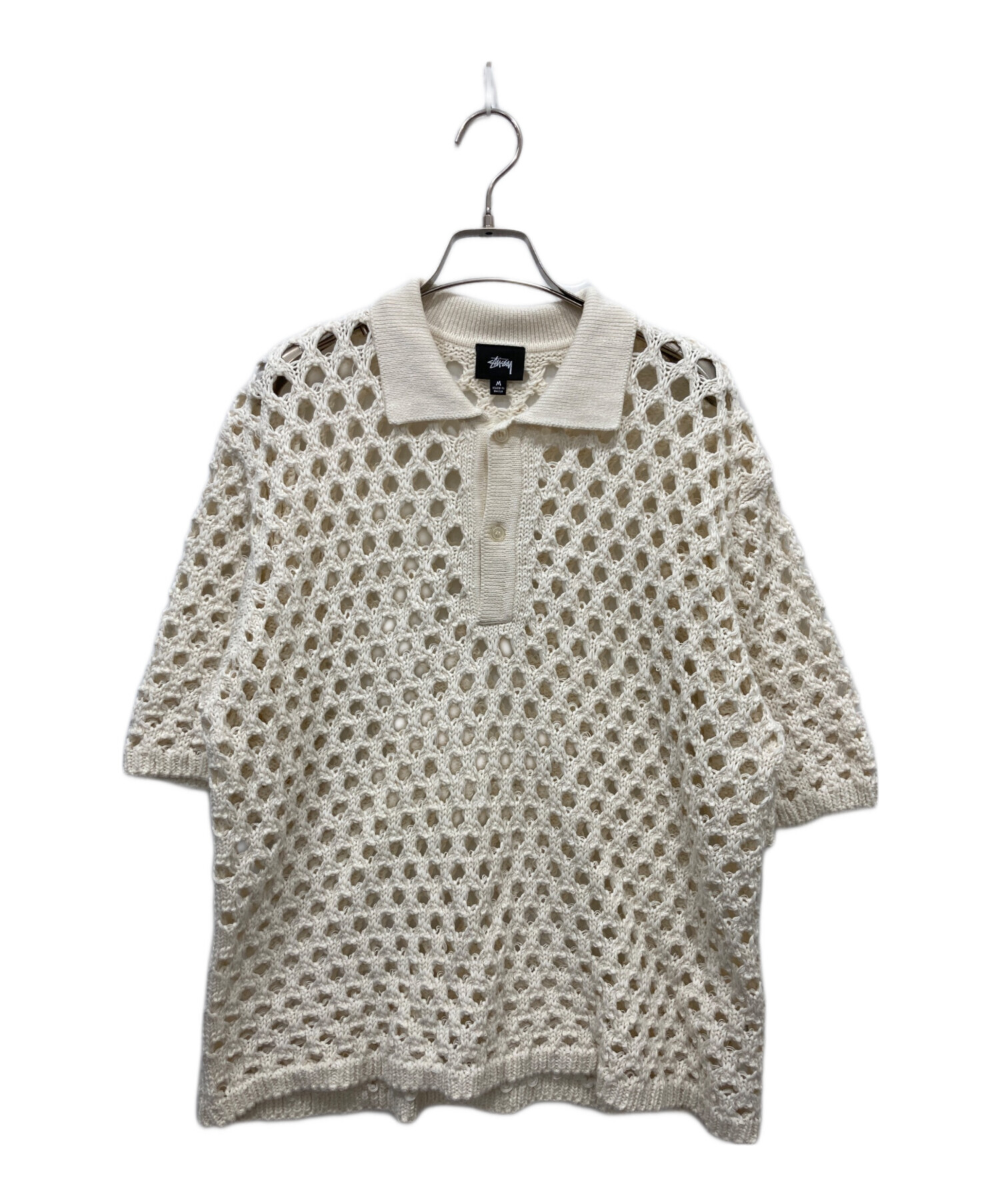 中古・古着通販】stussy (ステューシー) メッシュニットポロシャツ