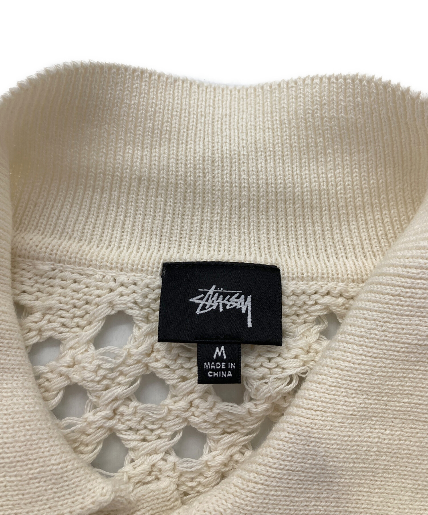 中古・古着通販】stussy (ステューシー) メッシュニットポロシャツ