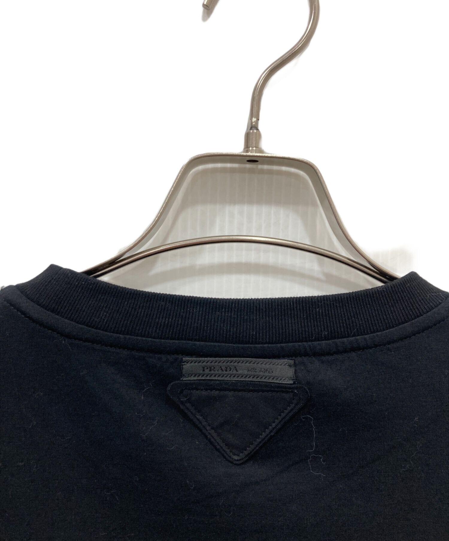 PRADA プラダ Tシャツ・カットソー S 黒 【古着】【中古】 中古・古着通販】PRADA (プラダ) Tシャツ ブラック サイズ:L｜ブランド