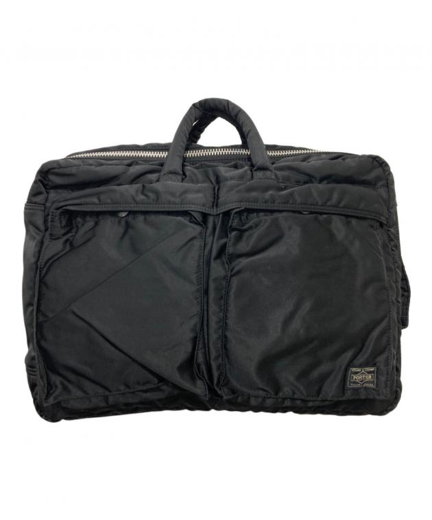 PORTER ポーター 3WAY タンカー ショルダーバッグ 黒 ブラック 中古・古着通販】PORTER (ポーター) 3WAY ショルダーバッグ/タンカー