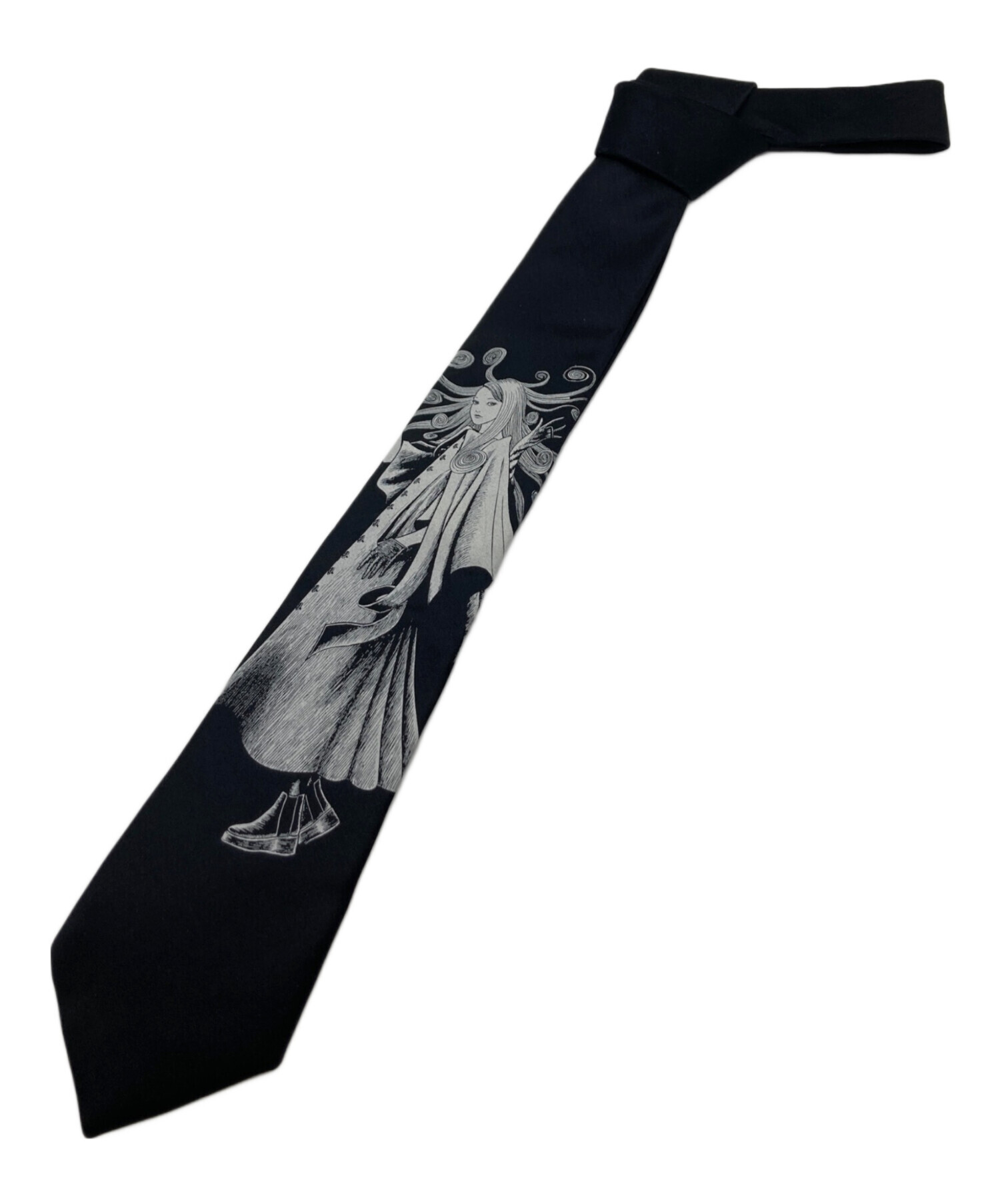 S’YTE ×伊藤潤二コラボ　ネクタイ 黒谷あざみネクタイ。 - 伊藤潤二×ヨウジヤマモト、五島桐絵＆黒谷