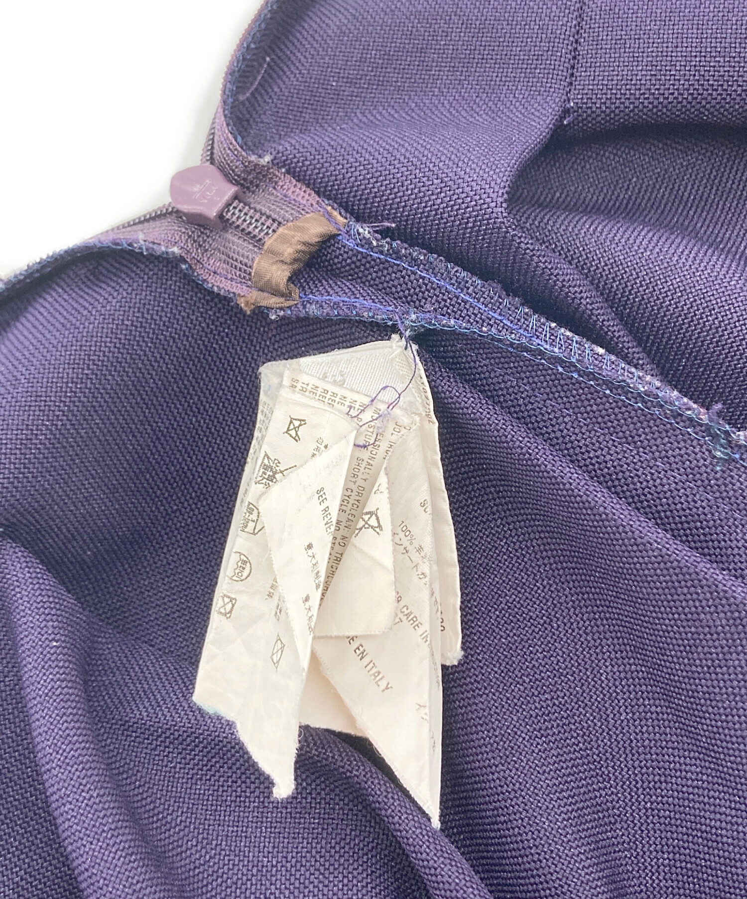 中古・古着通販】MIU MIU (ミュウミュウ) プリーツスカート パープル