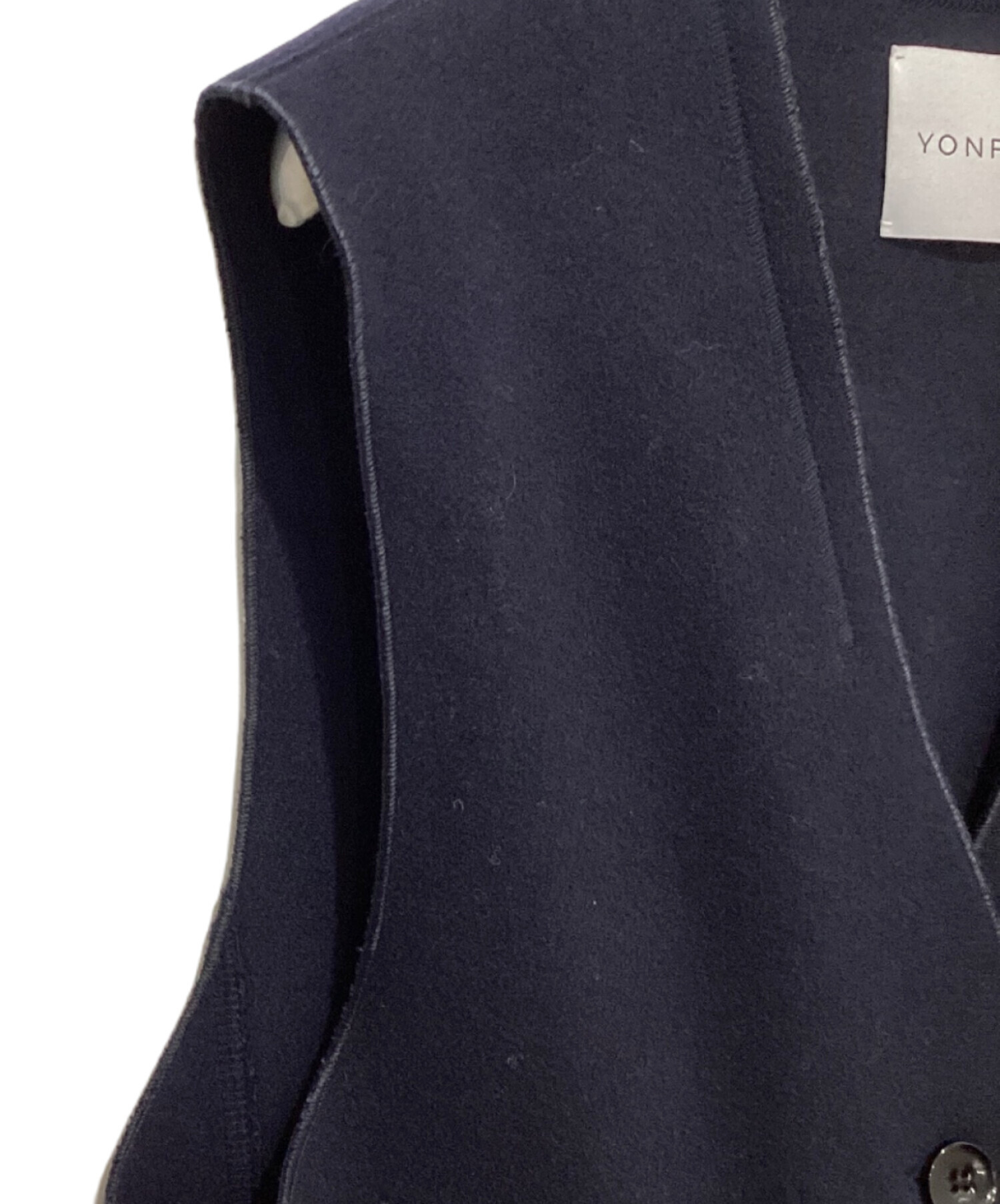 中古・古着通販】YONFA (ヨンファ) ウールジレ / ロングジレ ネイビー