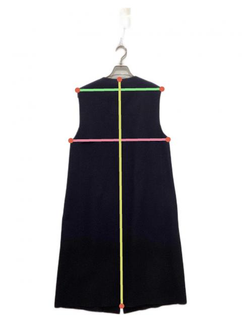 中古・古着通販】YONFA (ヨンファ) ウールジレ / ロングジレ ネイビー