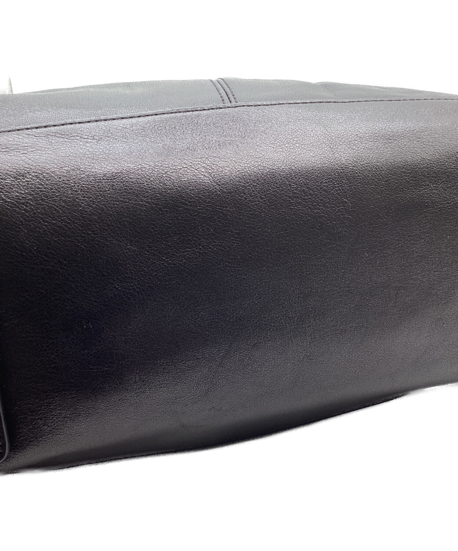 中古・古着通販】COACH (コーチ) 2WAYレザーショルダーバッグ ブラック