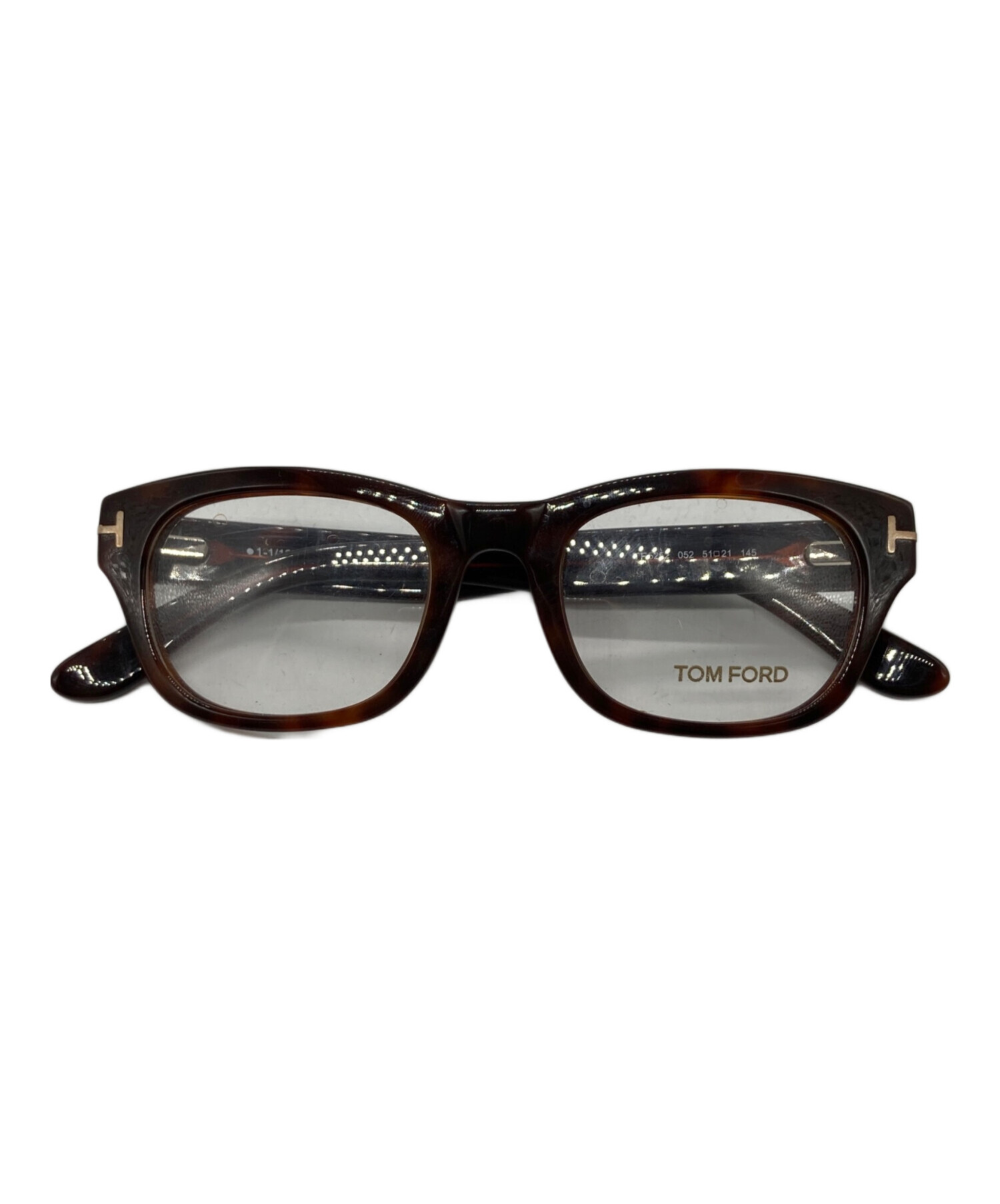 TOM FORD サングラス 未使用 中古・古着通販】TOM FORD (トムフォード) 眼鏡 ブラウン サイズ:51