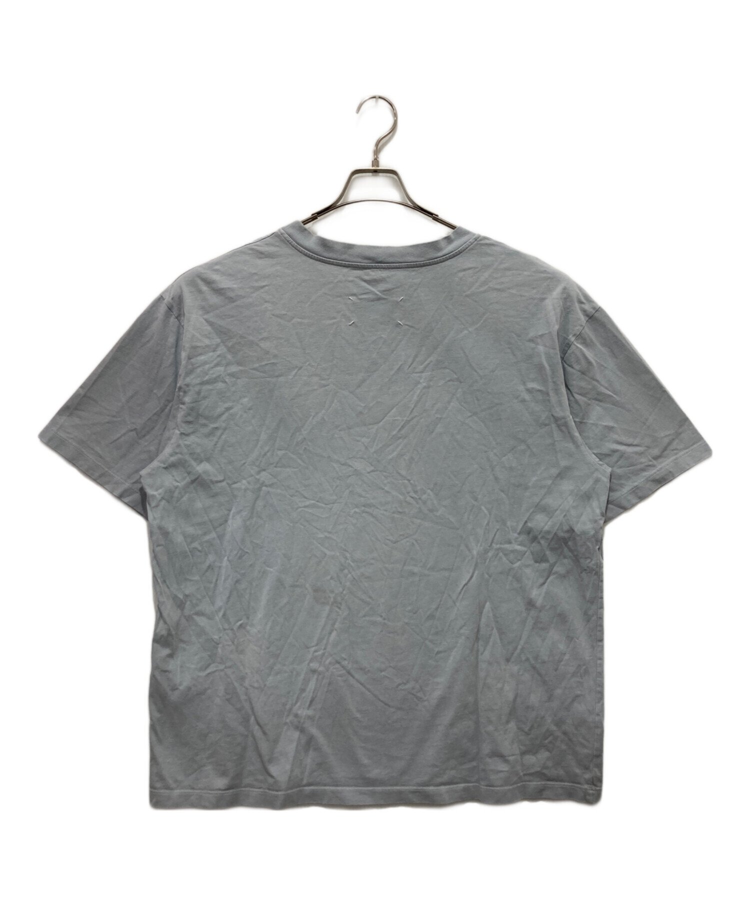 Maison Margiela グレー Vネック Tシャツ サイズ50 中古・古着通販】Maison Margiela (メゾンマルジェラ) Tapeprint Over