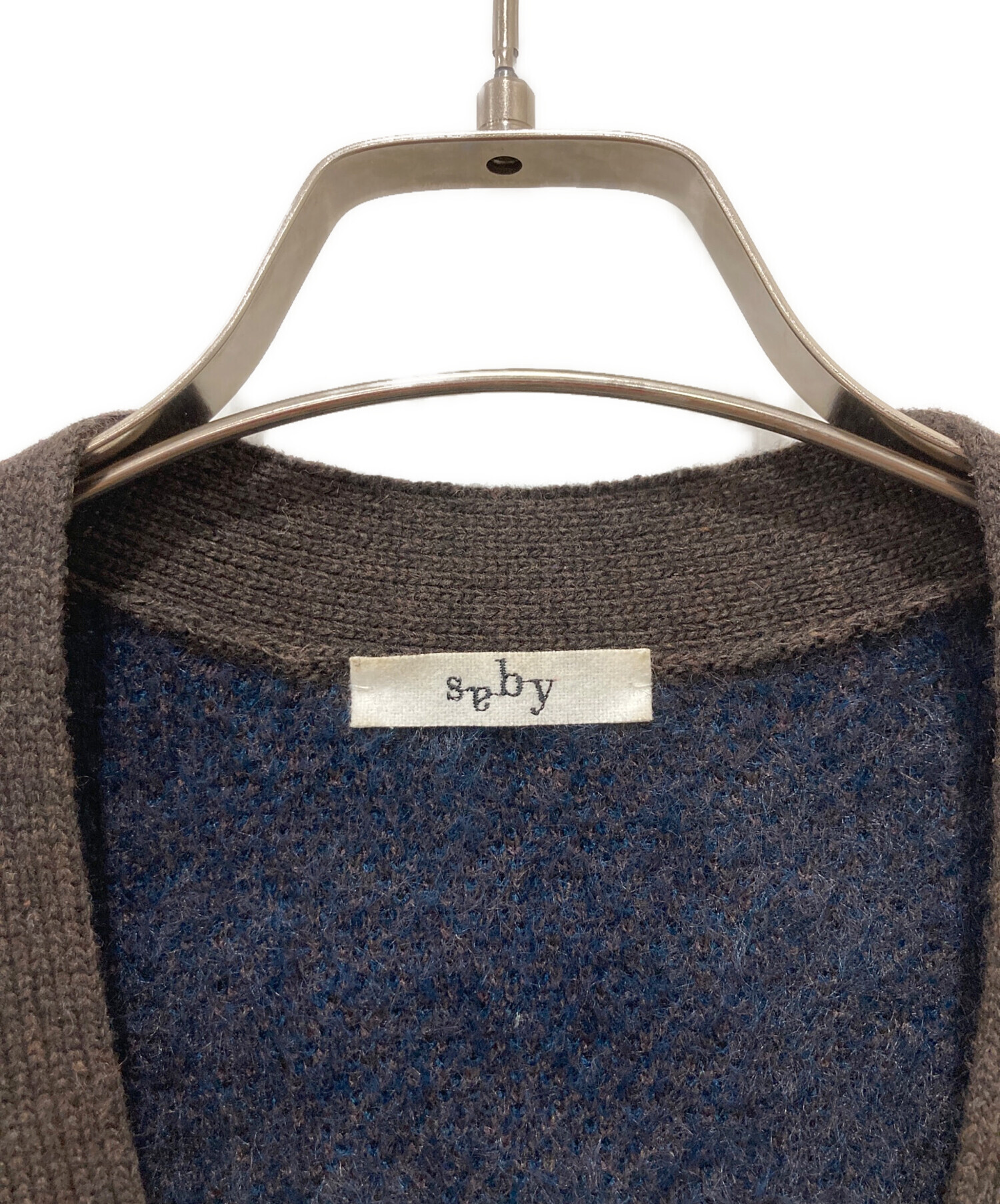 中古・古着通販】saby (サバイ) WATER SURFACE PATTERN KNIT CARDIGAN 