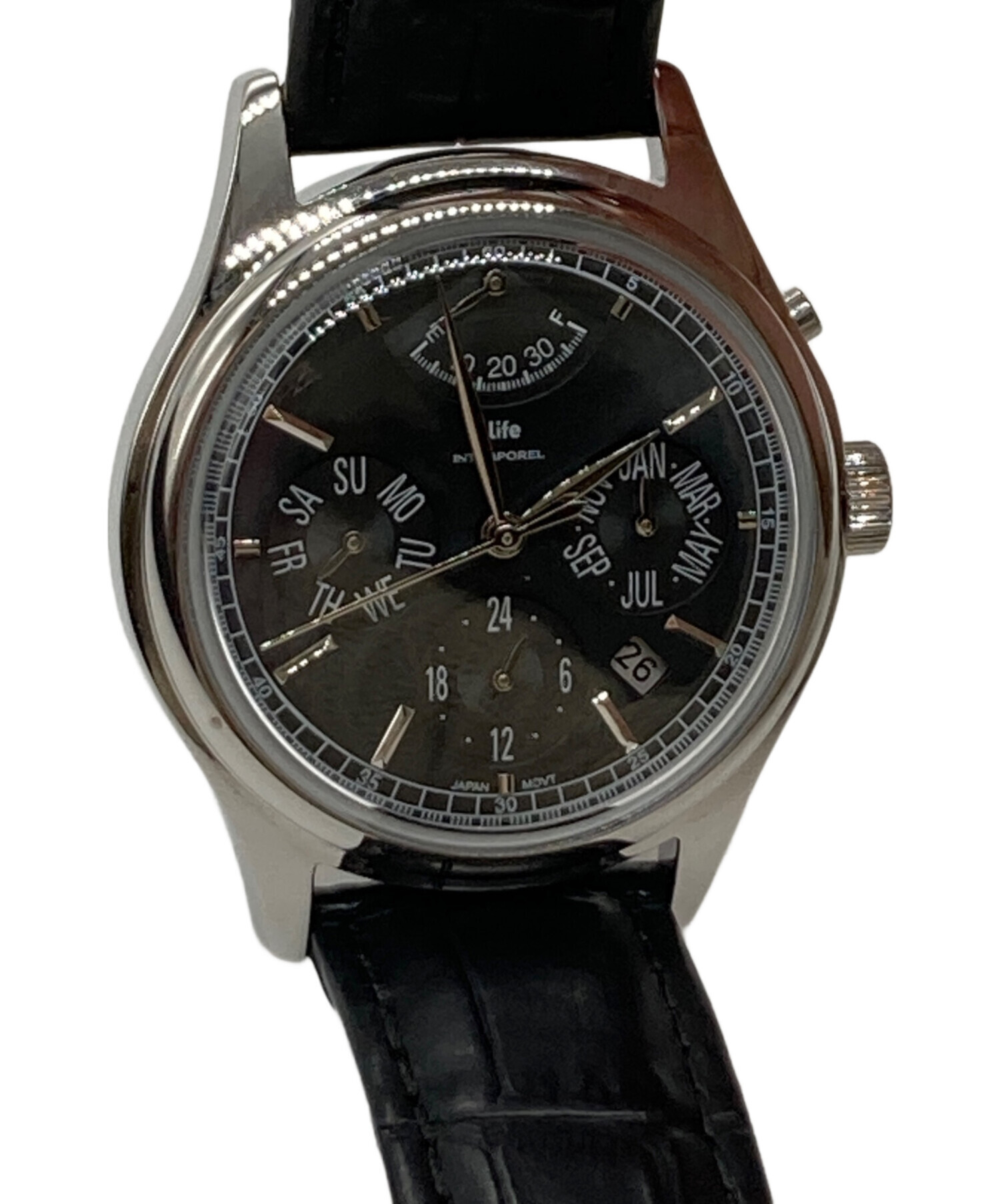 中古・古着通販】Llife (ライフ) INTEMPOREL WATCH ブラック｜ブランド